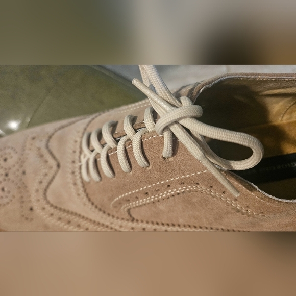 GIORGIO BRUTINI Wingtop Suede Leather Oxford. Camel. Size 13 main image 10